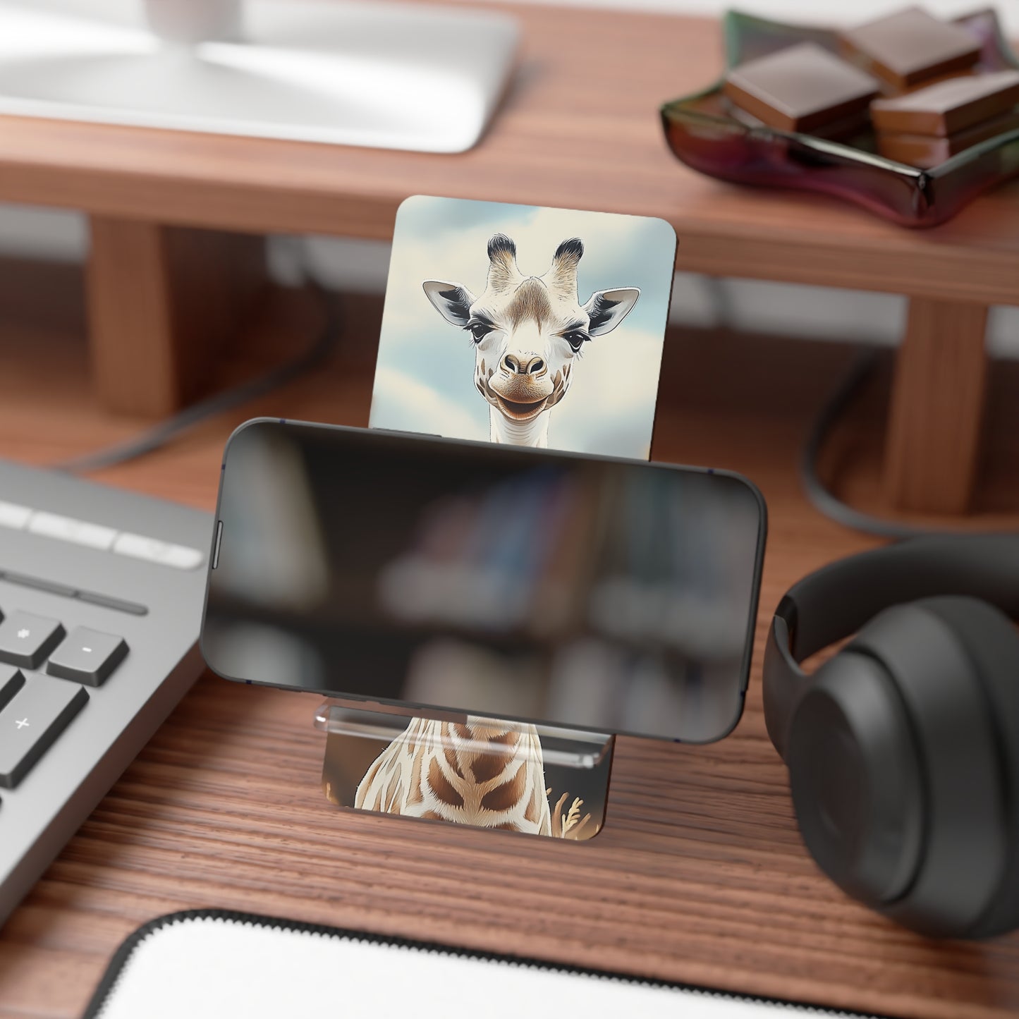 Graceful Giraffe Stand for Smartphones