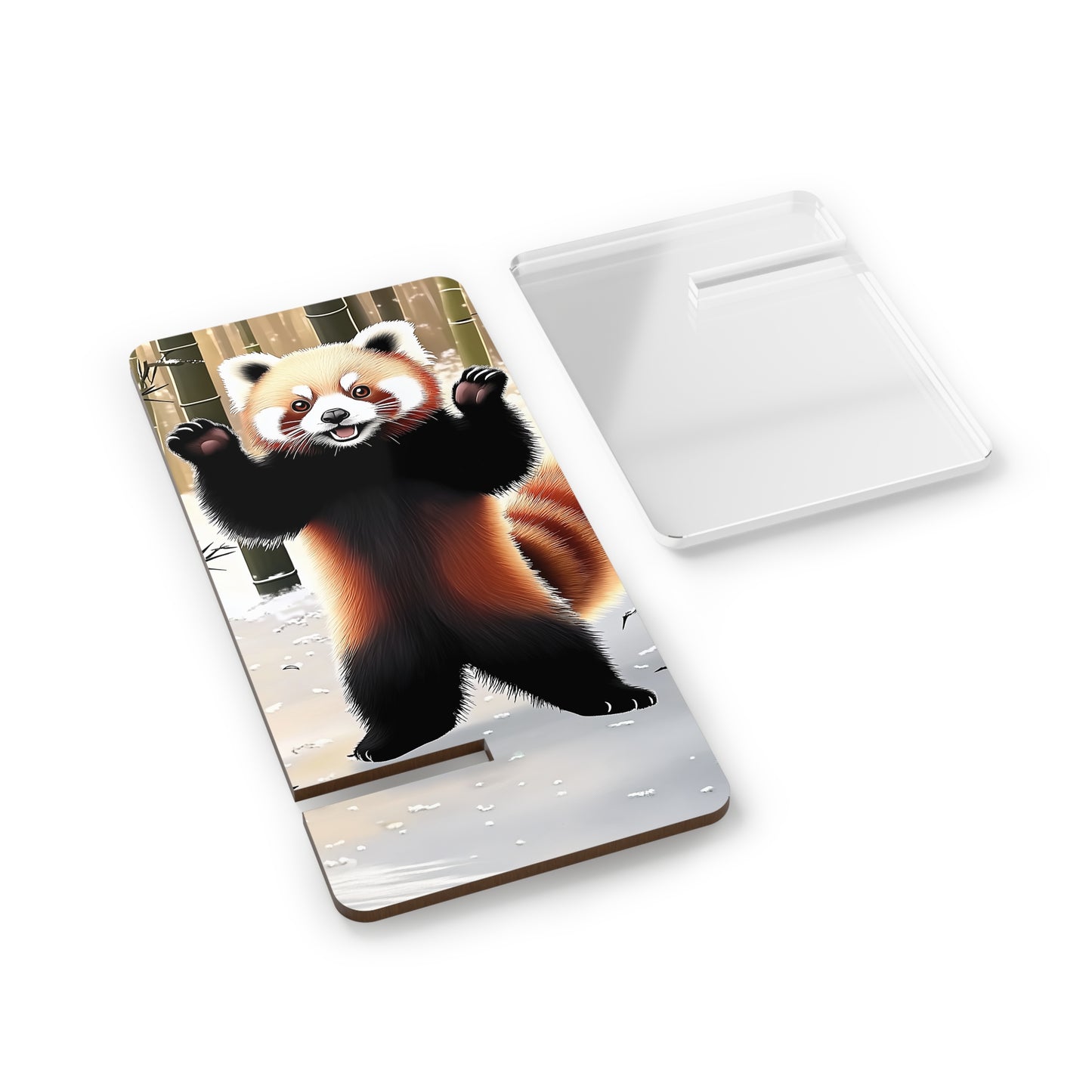 Playful Red Panda Stand for Smartphones