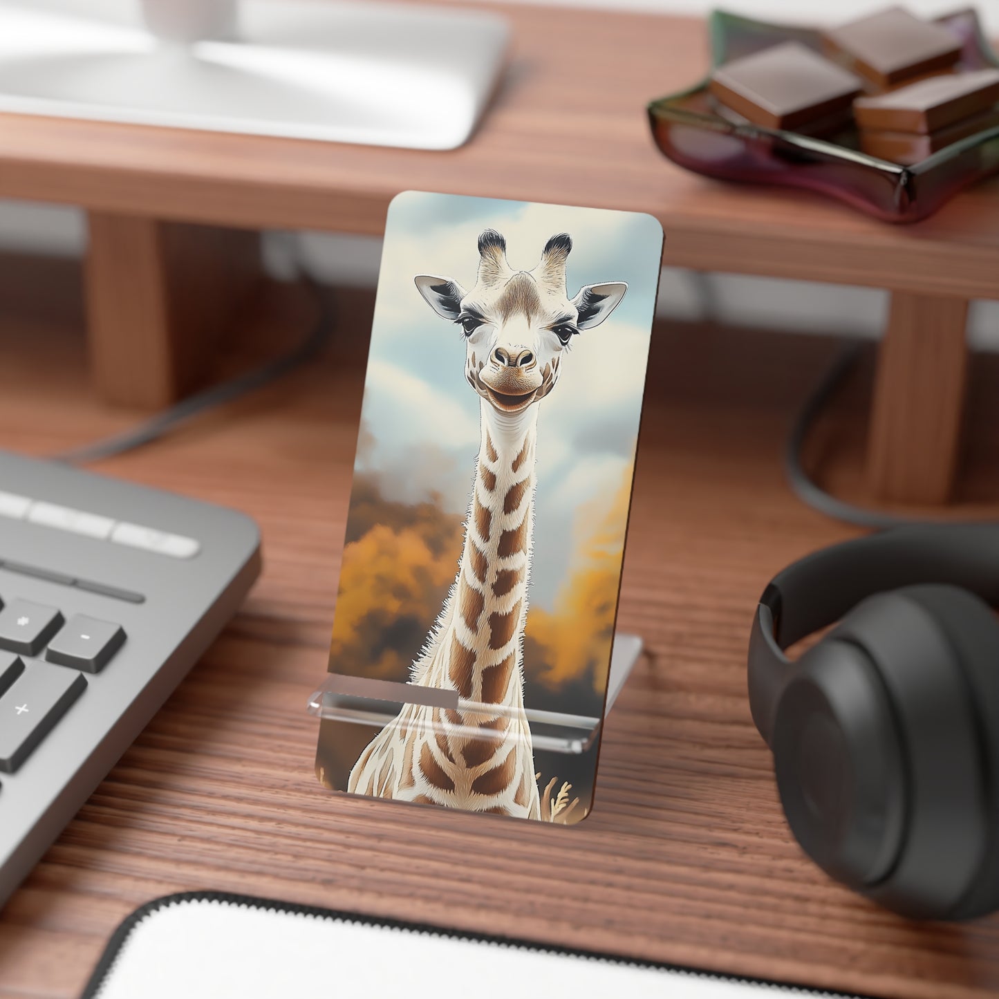 Graceful Giraffe Stand for Smartphones