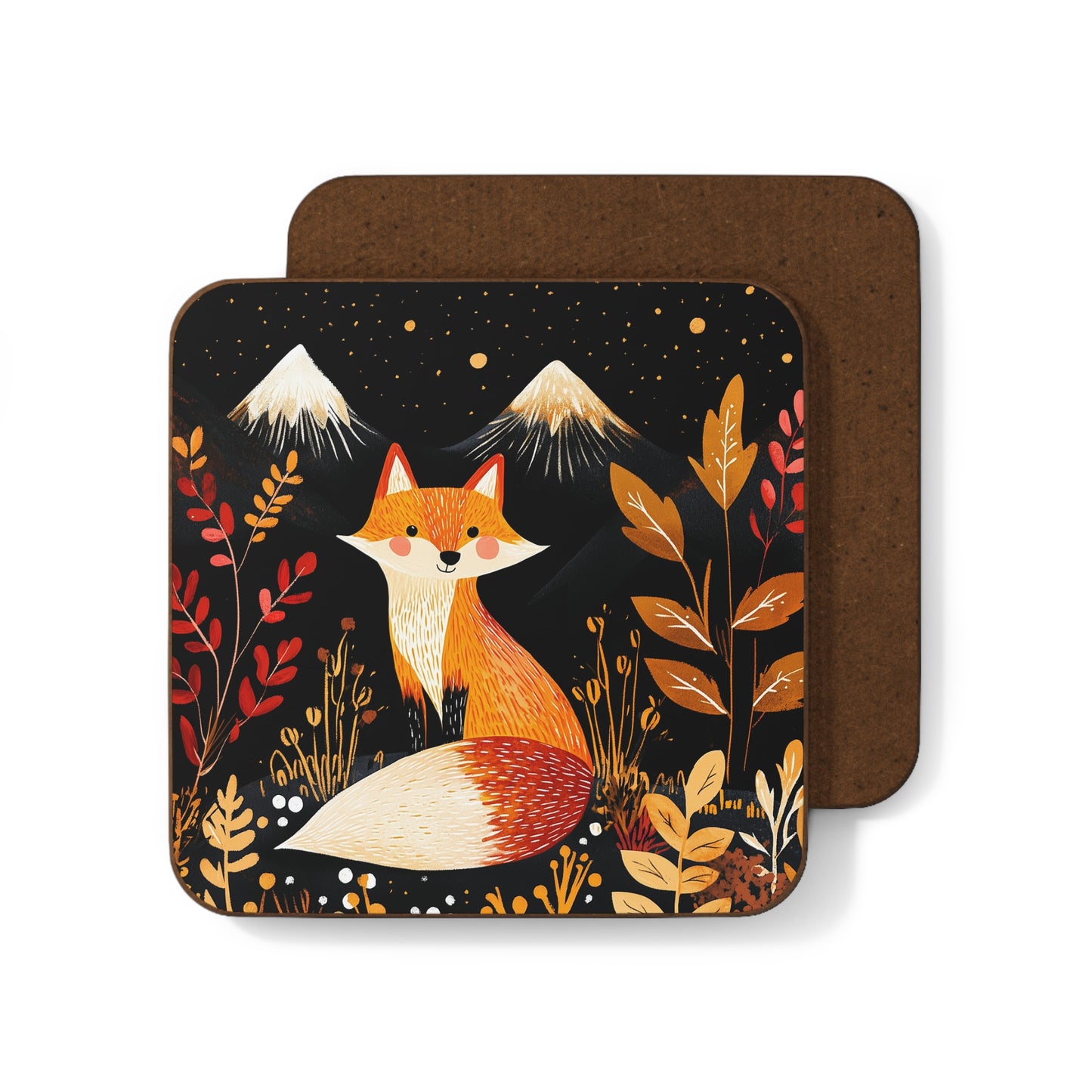 Starlit Meadow Red Fox Coaster