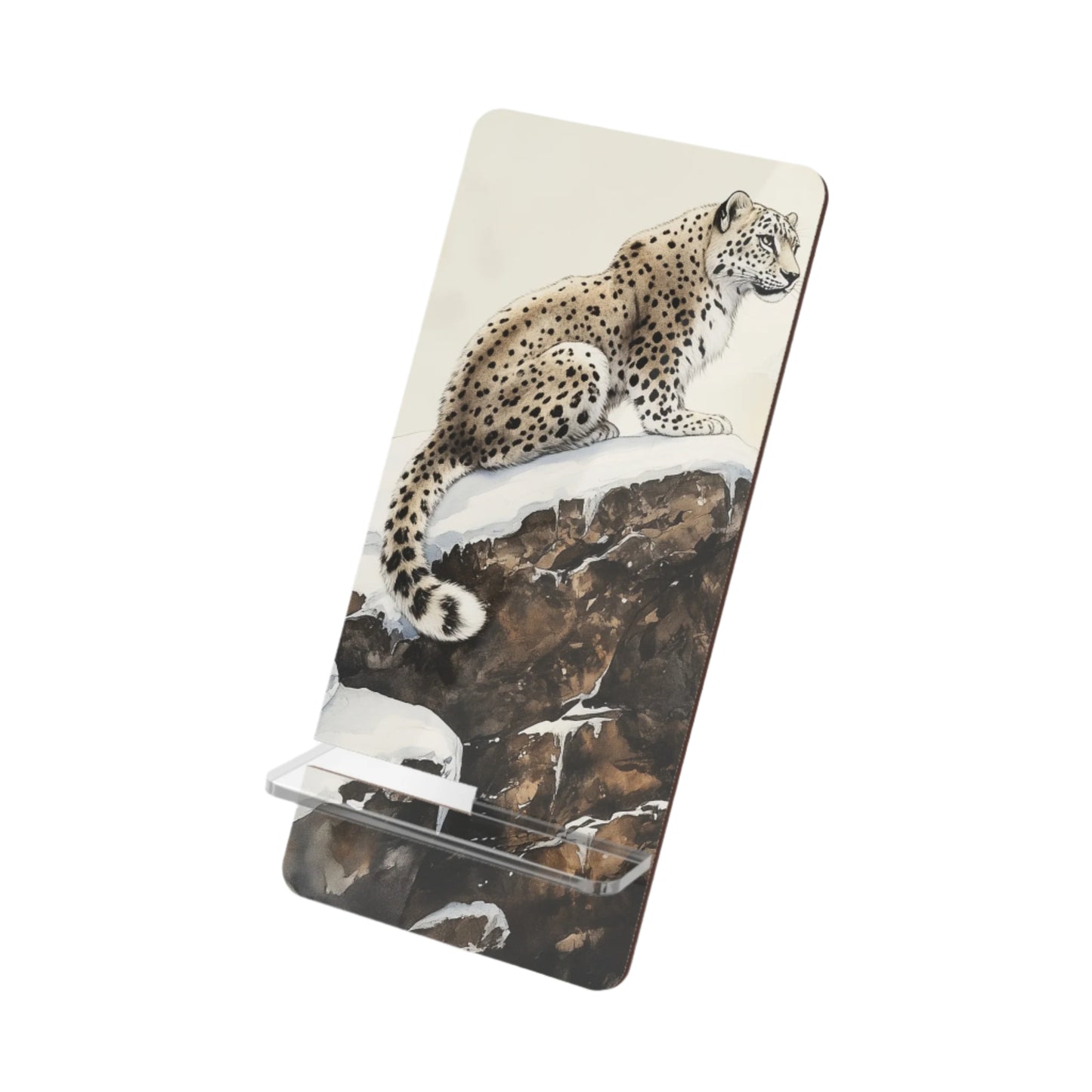 Majestic Snow Leopard Stand for Smartphones