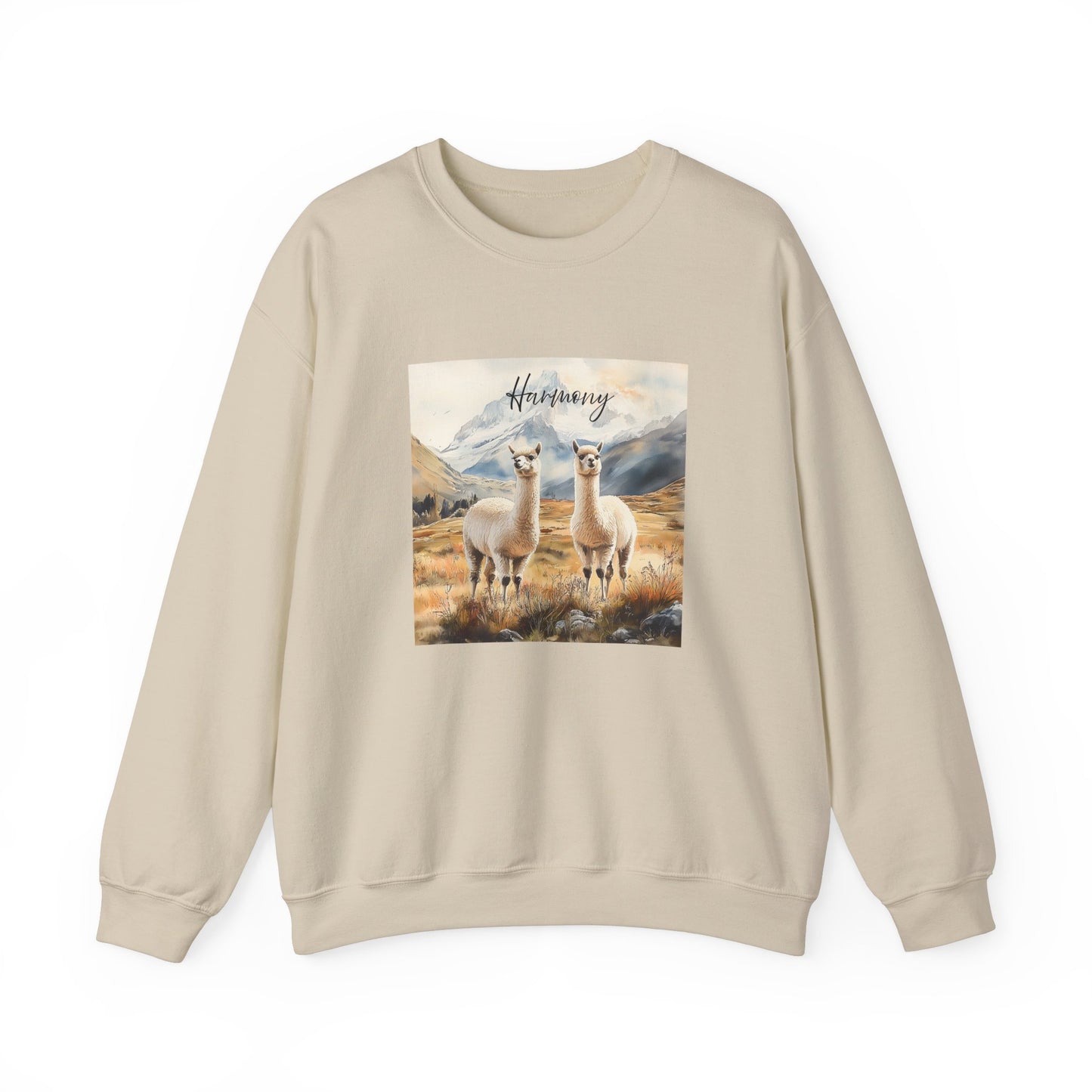 Alpaca Harmony Nature-inspired Crewneck Sand