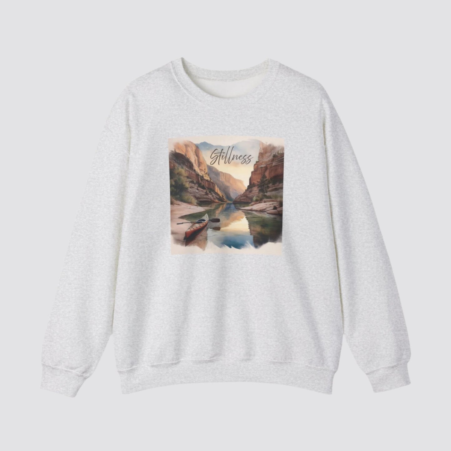 Canyon Kayak Nature-inspired Crewneck Ash