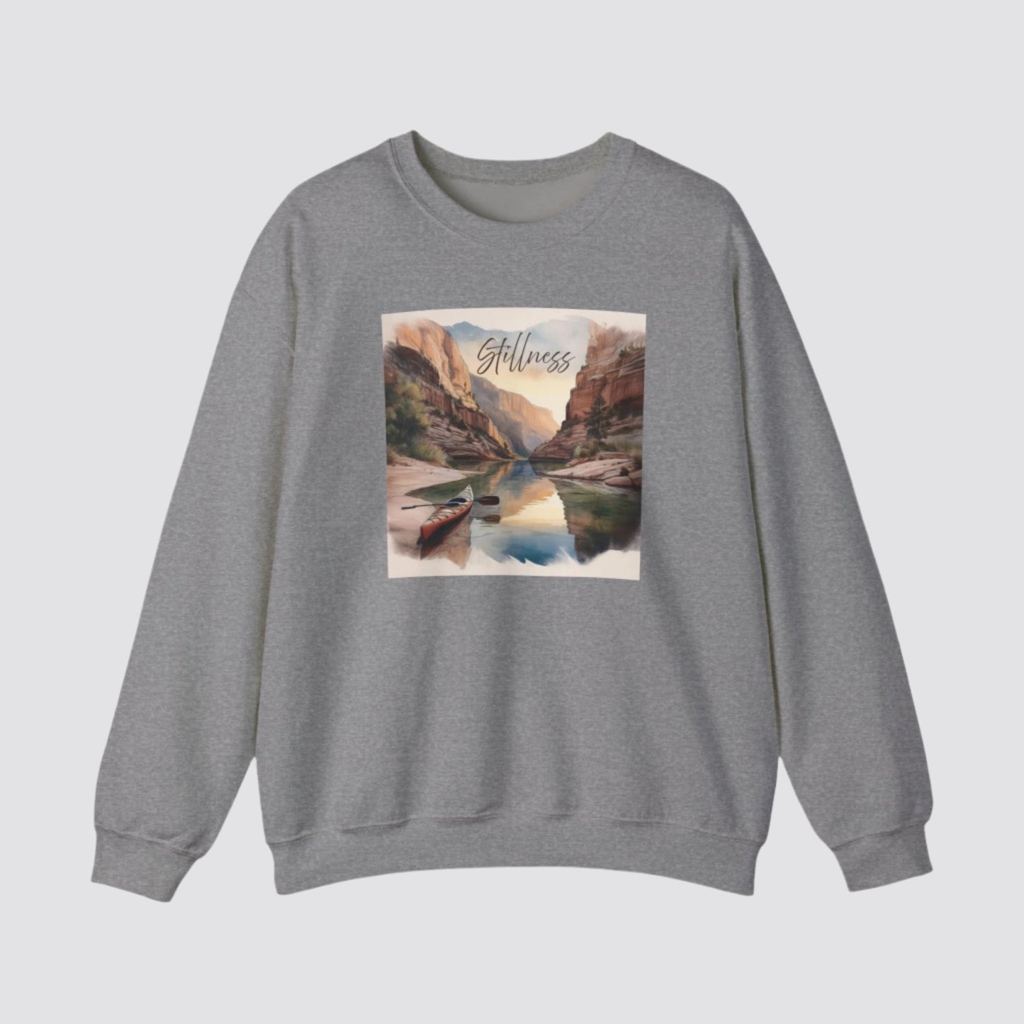 Canyon Kayak Nature-inspired Crewneck Graphite Heather
