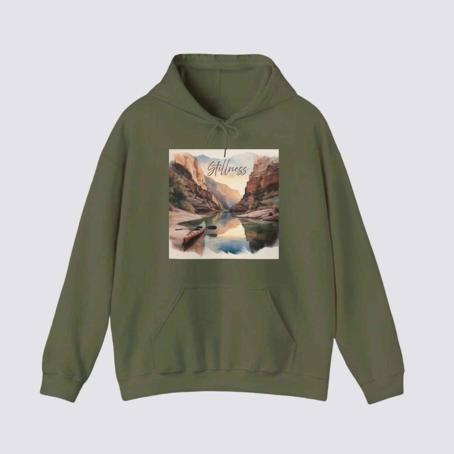 Canyon Kayak Nature-inspired Hooded Military Green