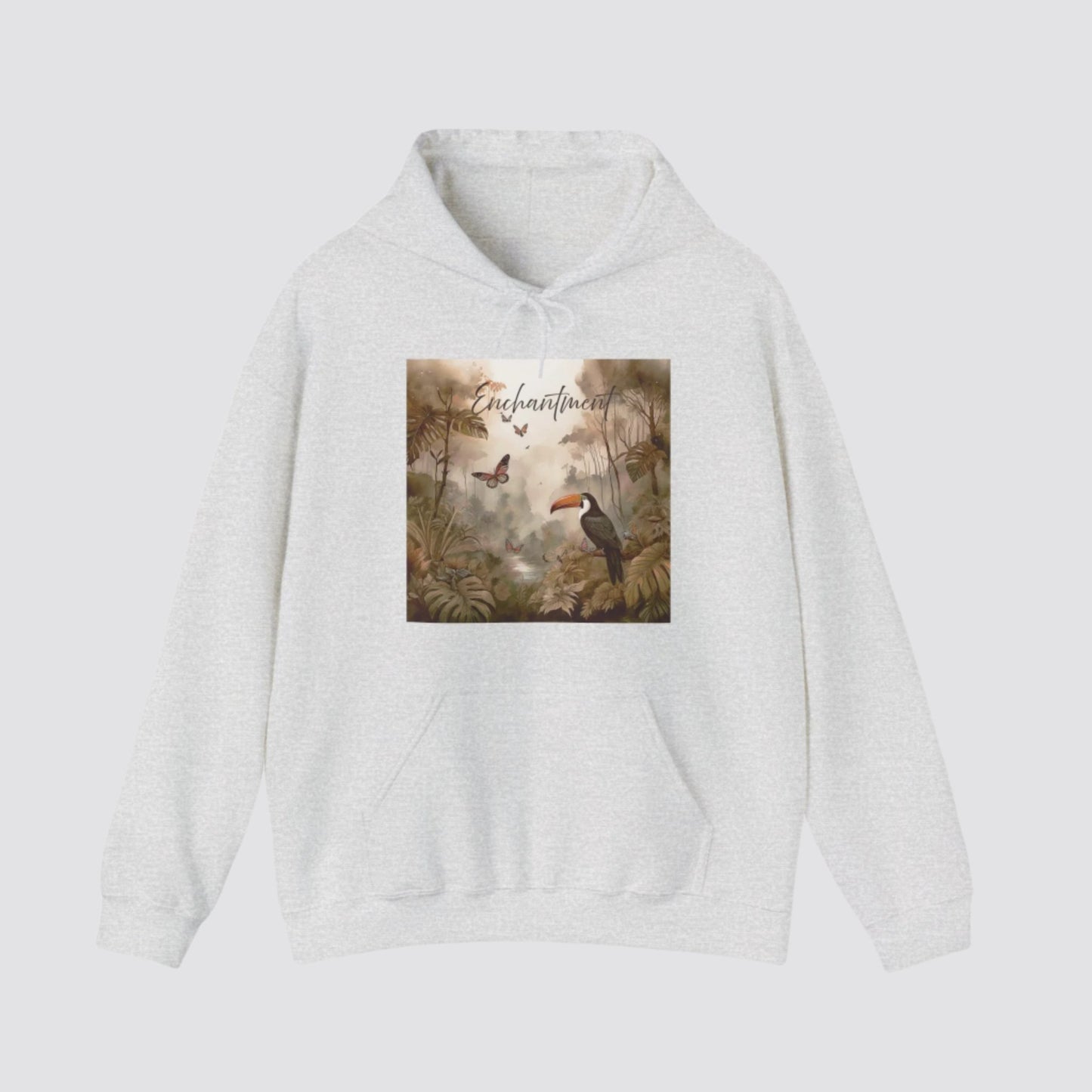 Enchanted Rainforest Nature-inspired Hooded Ash