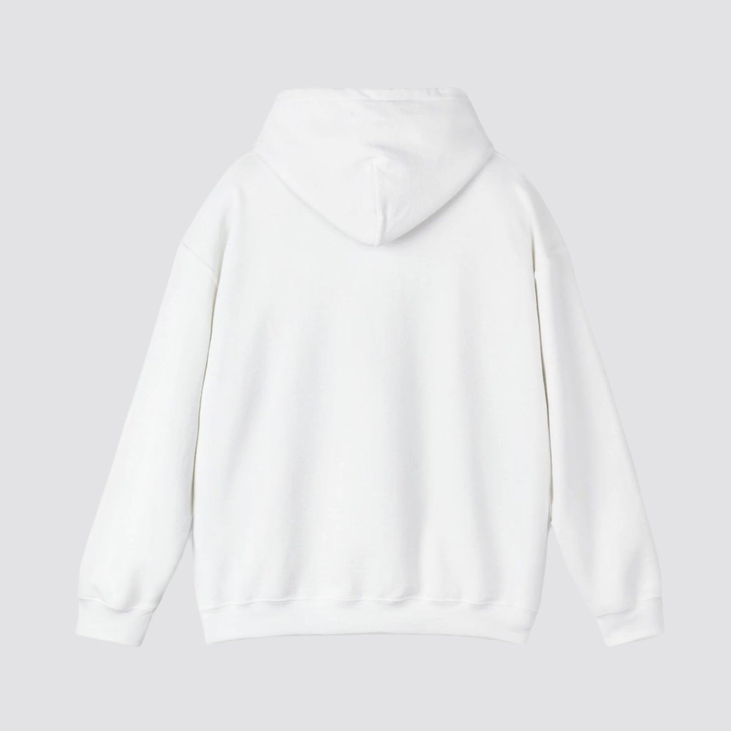 Ocean Wave Majesty Nature-inspired Hooded White - Back - Hood Down