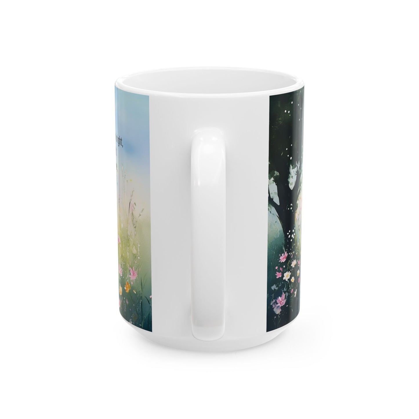 Summer’s Hush nature-inspired Poetry Mug 15 oz - Back