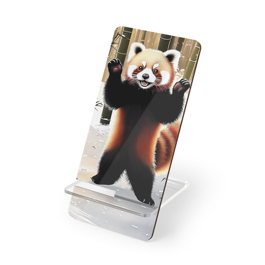 Playful Red Panda Stand for Smartphones