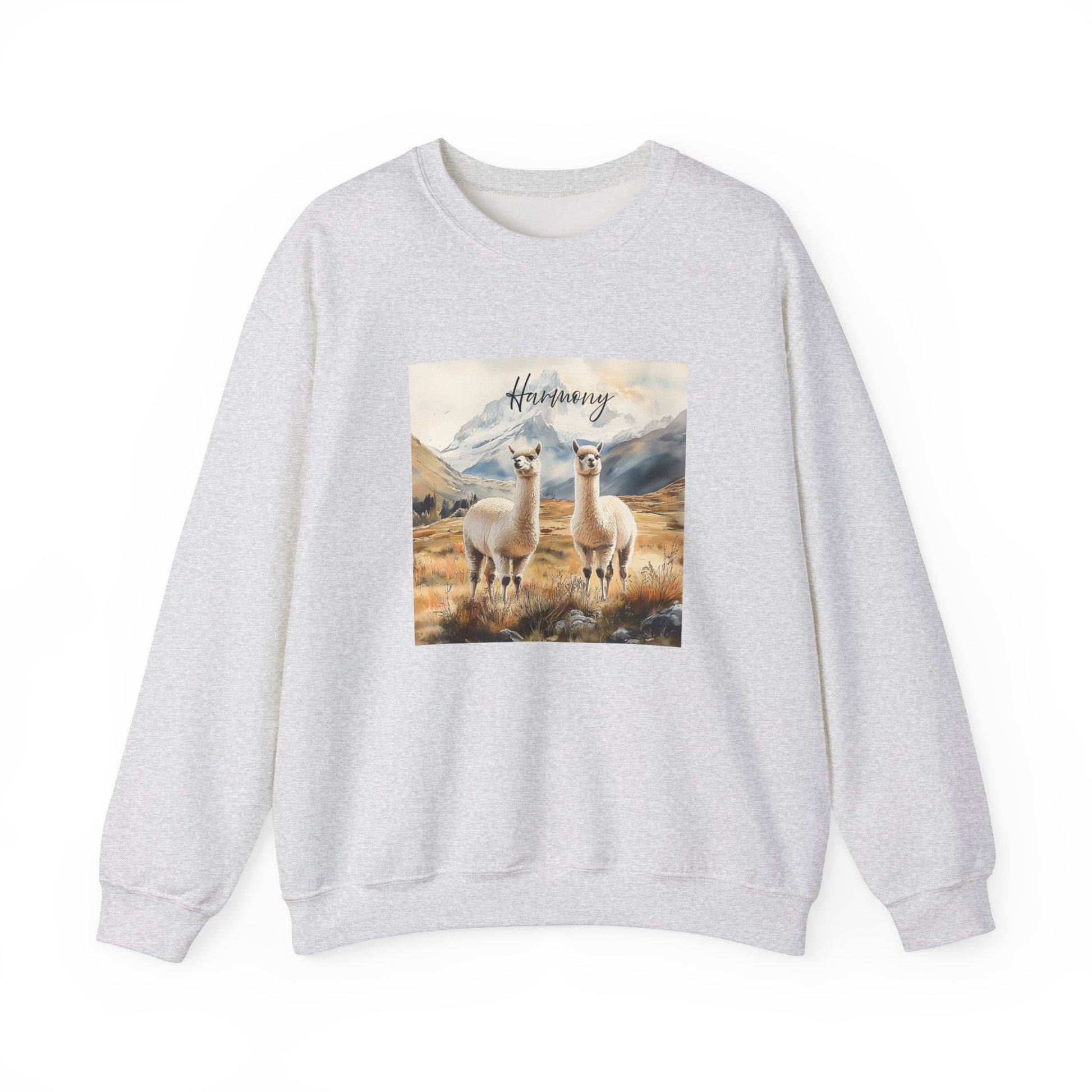Alpaca Harmony Nature-inspired Crewneck Ash