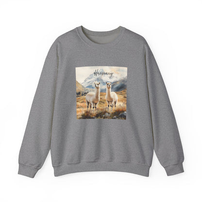 Alpaca Harmony Nature-inspired Crewneck Graphite Heather