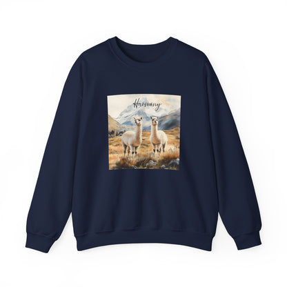 Alpaca Harmony Nature-inspired Crewneck Navy