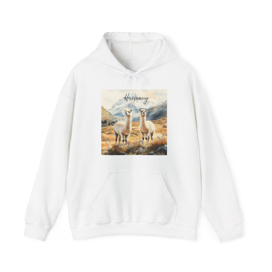 Alpaca Harmony Nature-inspired Hooded White