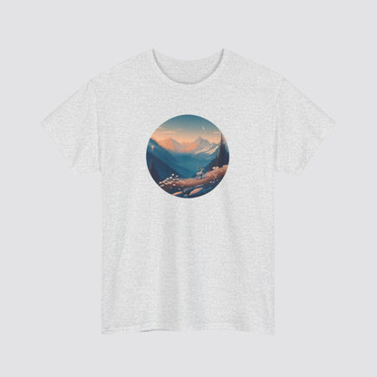 Alpine Mountain Goat Nature-inspired T-shirt Ash