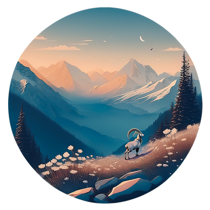 Alpine Mountain Goat Nature-inspired - Image