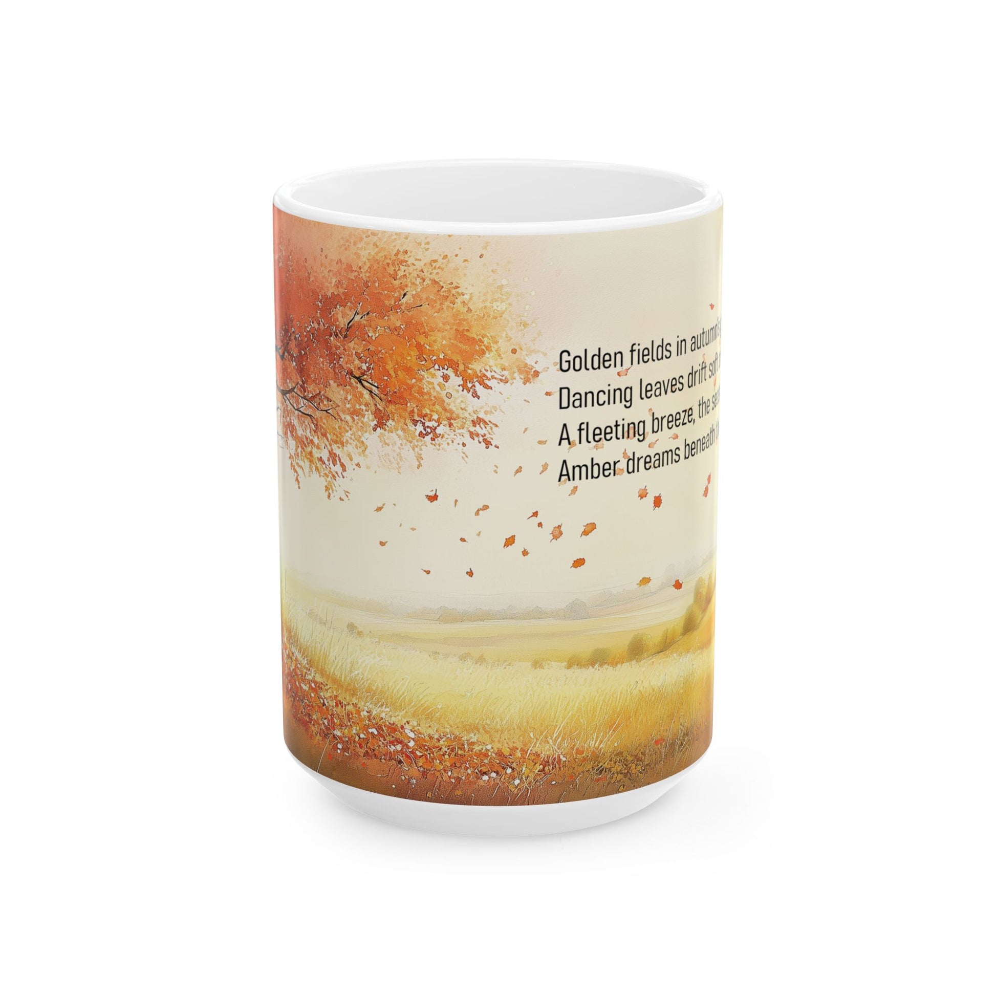 Amber's Dreams nature-inspired Poetry Mug 15 oz - Front