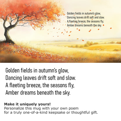Amber's Dreams nature-inspired Poetry Mug 15 oz - Poem