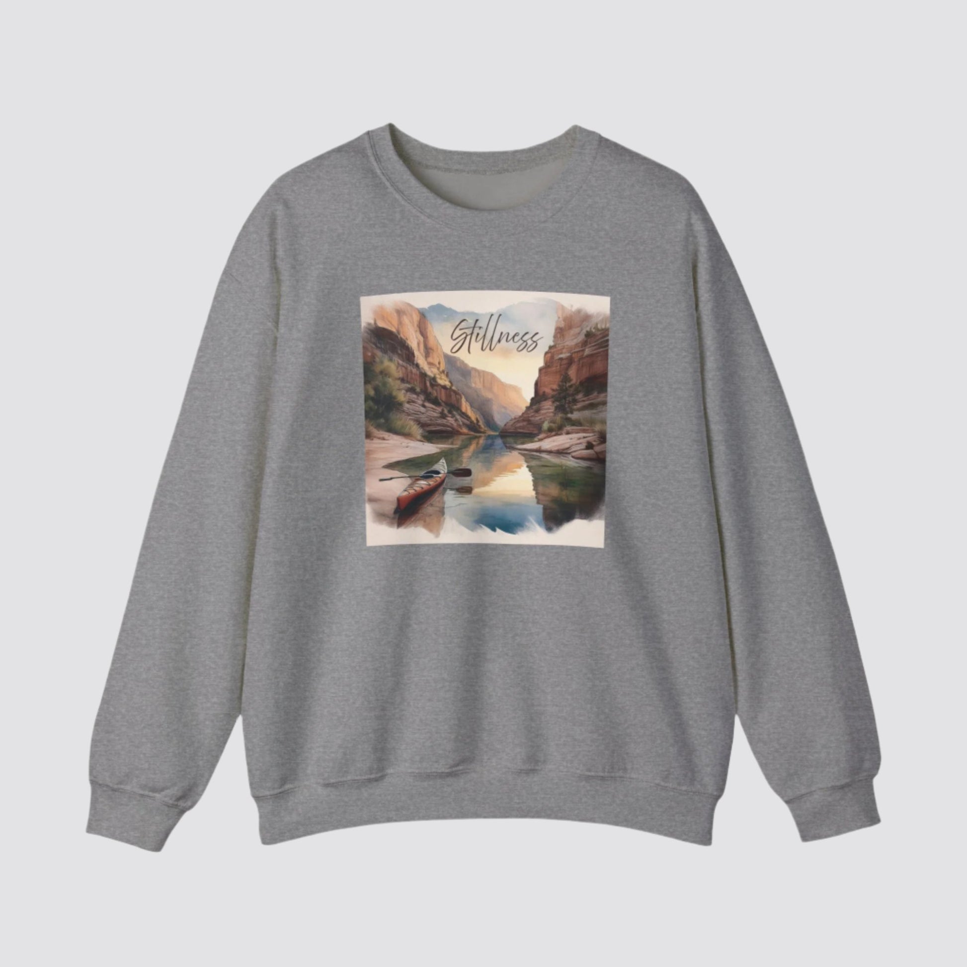 Canyon Kayak Nature-inspired Crewneck Graphite Heather