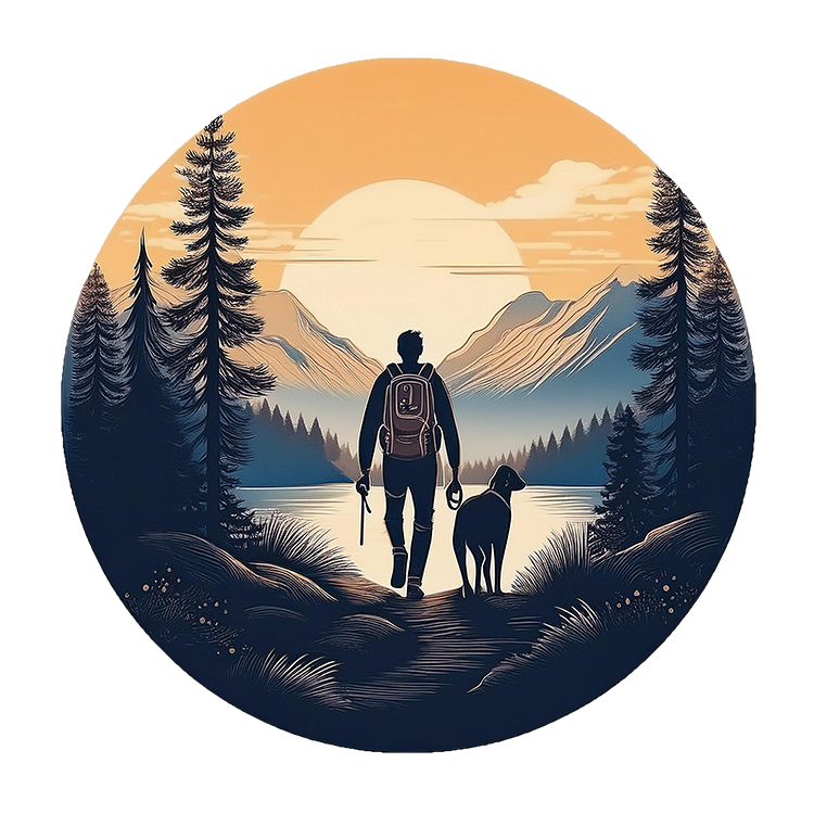 Hiking at Sunset Nature-inspired - Image