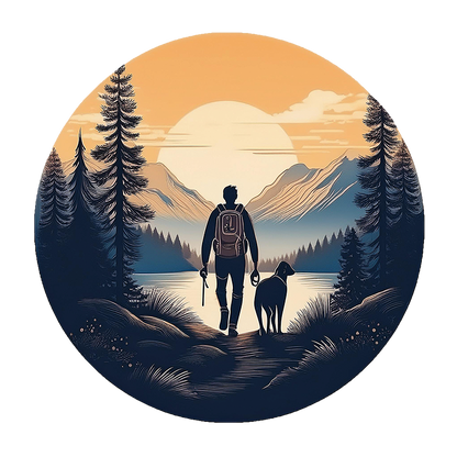 Hiking at Sunset Nature-inspired - Image