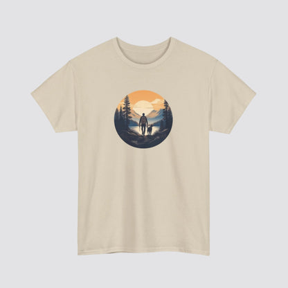 Hiking at Sunset Nature-inspired T-shirt Sand
