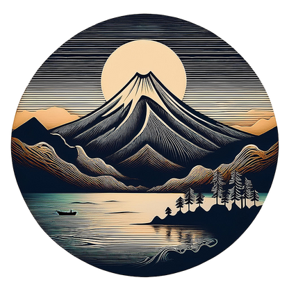 Mountain & Lake Nature-inspired T-shirt - Image