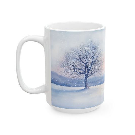 Winter's Dreams Nature-inspired Poetry Mug 15 oz