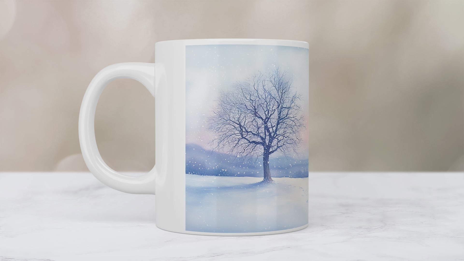 Winter's Dreams Nature-inspired Poetry Mug 15 oz - Video