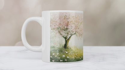 Spring’s Embrace nature-inspired Poetry Mug 15 oz - Video