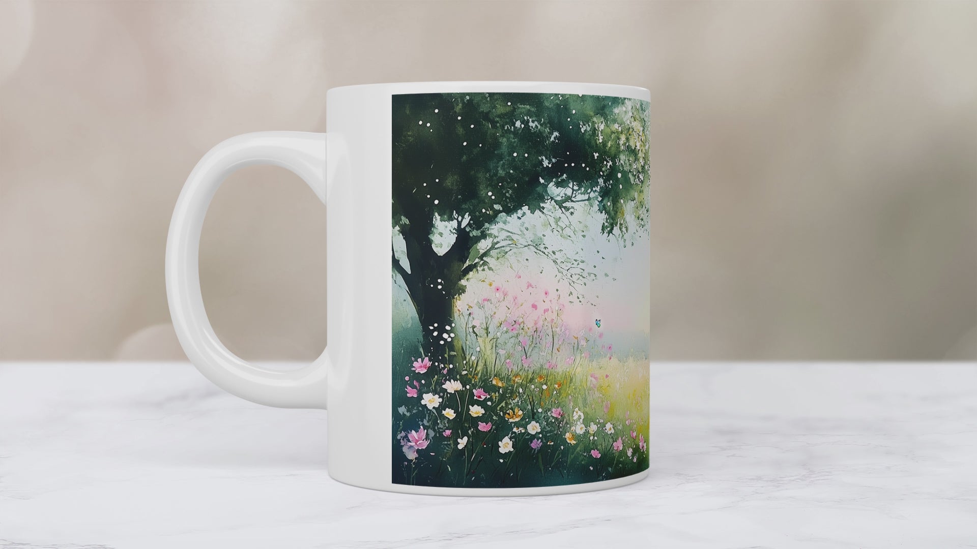 Summer’s Hush nature-inspired Poetry Mug 15 oz - Video